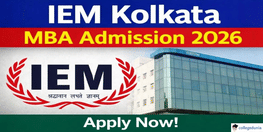 IEM Kolkata Begins MBA Admission 2026